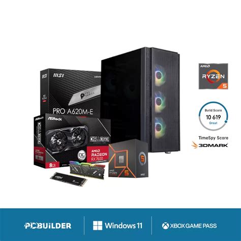 Buy Pcbuilder Amd Ryzen F Guardian Windows Gaming Pc Shumata