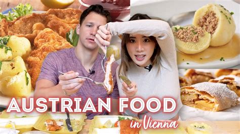 We Tried Austrian Food In Vienna YB Vs FOOD YouTube