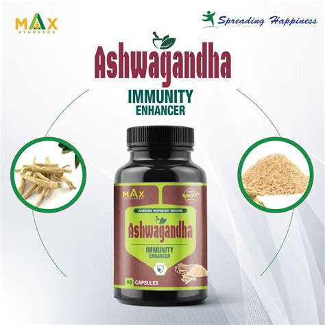 Ashwagandha- Ayurvedic Immunity Enhancer Capsules - Max Ayurveda