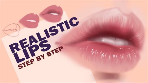 How To Paint Realistic Lips Tutorial For Beginners Youtube