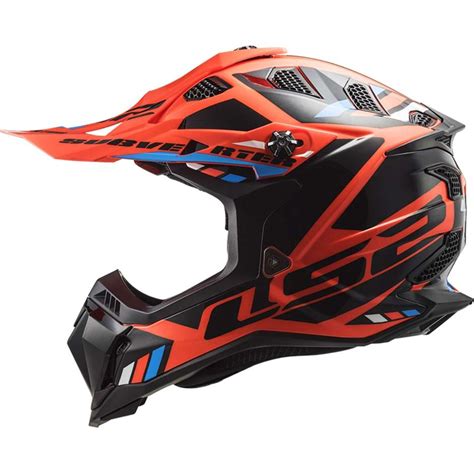 Cross Enduro Motorcycle Helmet Ls2 MX700 SUBVERTER EVO STOMP Orange