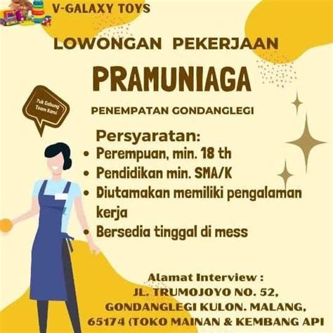 Lowongan Pekerjaan Pramuniaga Atmago