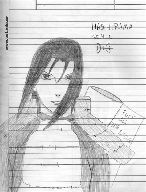 Art In School Hashirama Senju By Itami95 On Deviantart