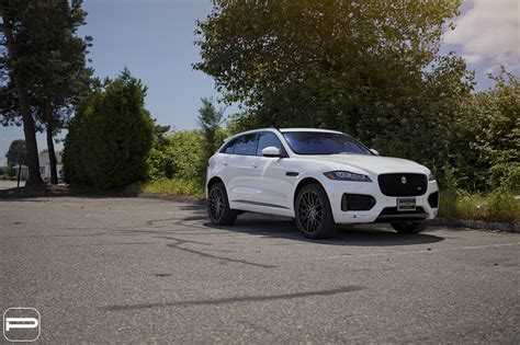 White Jaguar F Pace Proudly Wearing Aftermarket Accessories