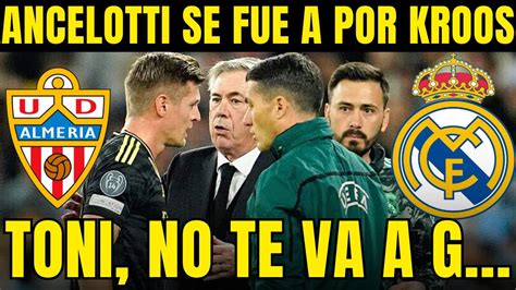 URGENTE MIRA LO QUE ANCELOTTI DIJO EN EL VESTUARIO A TONI KROOS NO