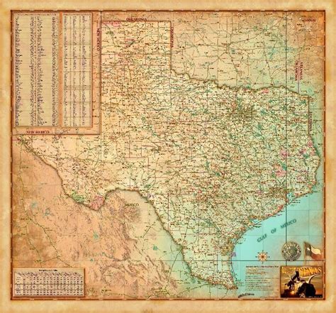 Texas Wall Map By Compart | Images and Photos finder