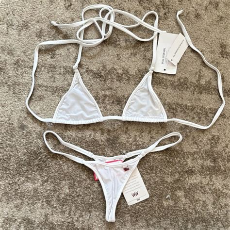 Wicked Weasel Swim Wicked Weasel Tri Top Bikini Top Bottom Small In