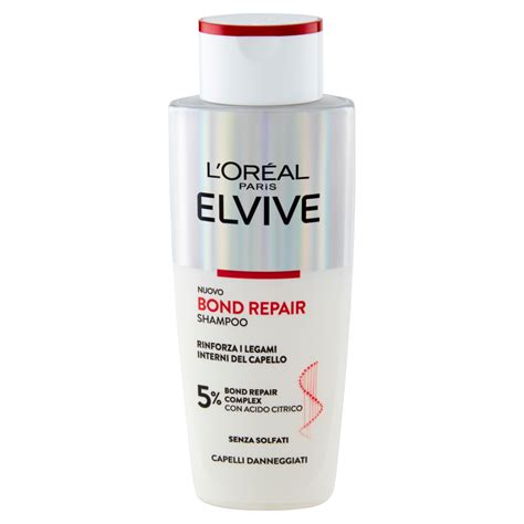 Loréal Paris Elvive Bond Repair Shampoo Con Acido Citrico Per Capelli