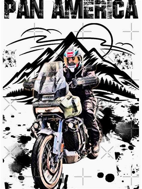 "Pan America 1250 Adventure" Sticker for Sale by Evomotoarte | Redbubble