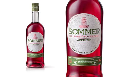 Elegant Packaging And Brand Identity For Sommer Rhubarb Raspberry