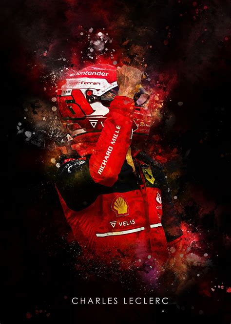 Charles Leclerc Poster By Duke Studio Displate