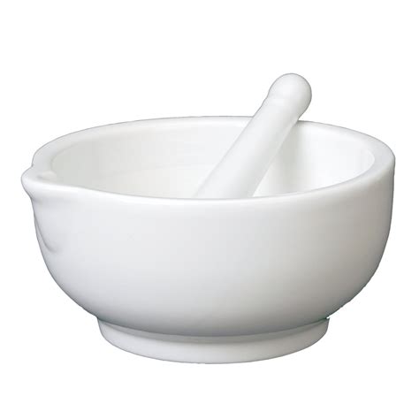 PureNature White Porcelain Mortar Pestle 12cm With Spout PureNature