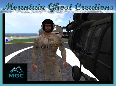 Second Life Marketplace - Helicopter Flight suit desert camo