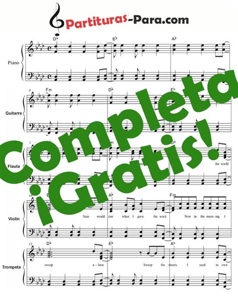 lll Partitura de Música Gospel Partituras para descargar gratis