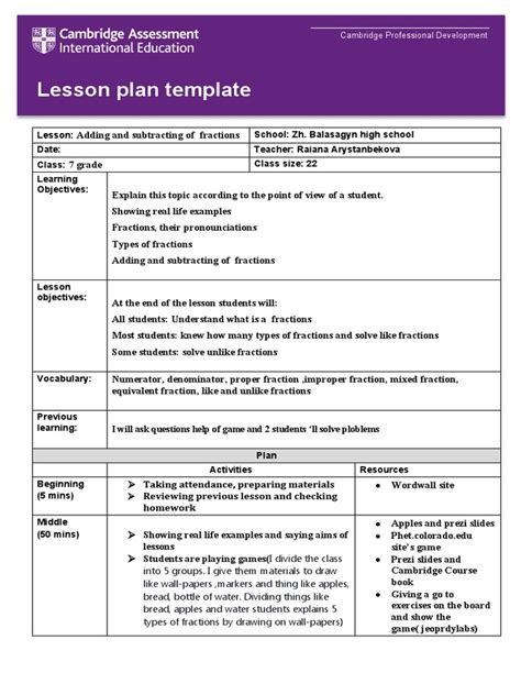 Lesson Plan Download Free Pdf Cognitive Science Behavior Modification