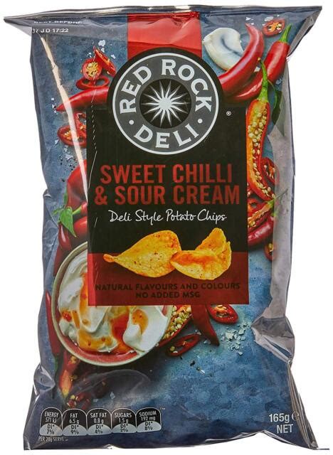 Red Rock Deli Sweet Chilli And Sour Cream Potato Chips X Grams