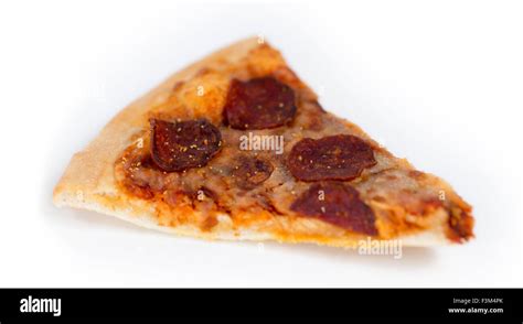 Stale Pepperoni Pizza Slice Stock Photo Alamy