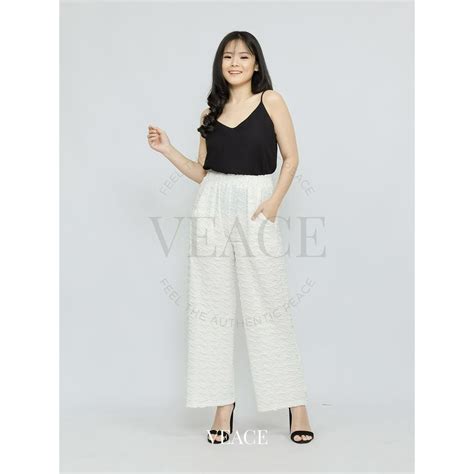 Jual VEACE Areum High Waist Pant Celana Bawahan Cloud Panjang Kulot