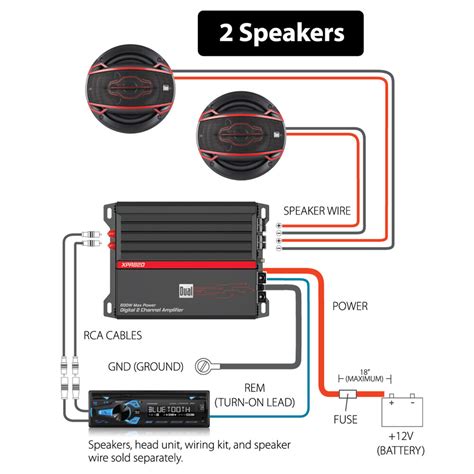 2 Channel Amp Speakers Wiring Diagram Wiring Diagram And Schematics