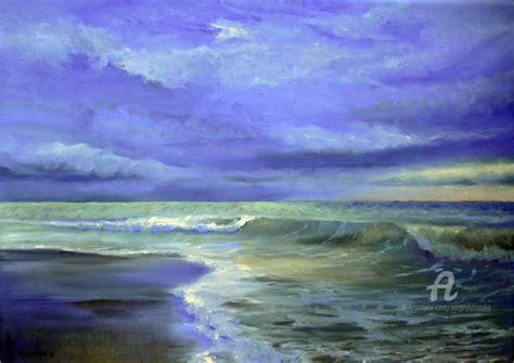 Freshness Of The Sea Painting By Sergey Lutsenko Artmajeur