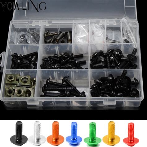 Motorcycle Fairing Body Bolt Kit Screw Spire Speed Fastener Clip Nut