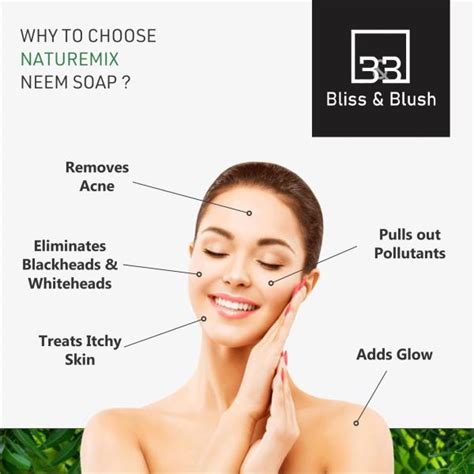 B B Bliss Blush Neem Nourishing Bathing Soap With Tea Tree For Skin