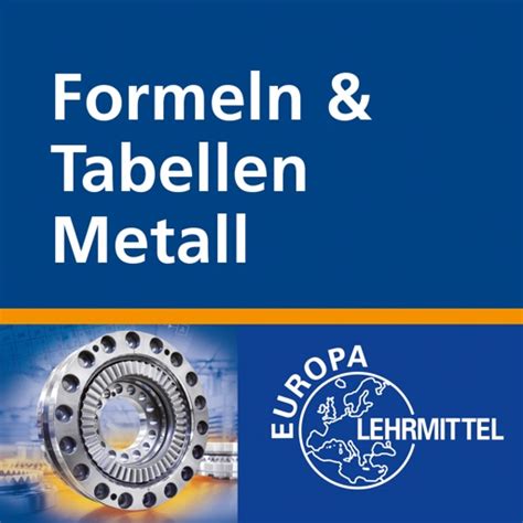 Formeln Tabellen Metall By Verlag Europa Lehrmittel