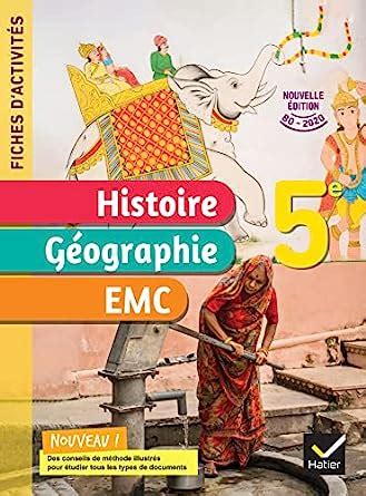 Fiches D Activit S Histoire G Ographie Emc E Ed Cahier L Ve