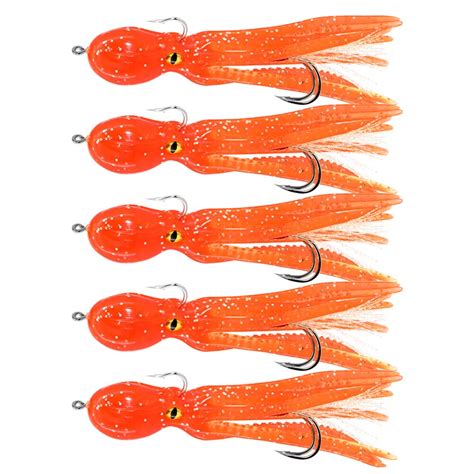 Pcs Octopus Lures Bionic Octopus Soft Jigging Bait With Assist Hooks