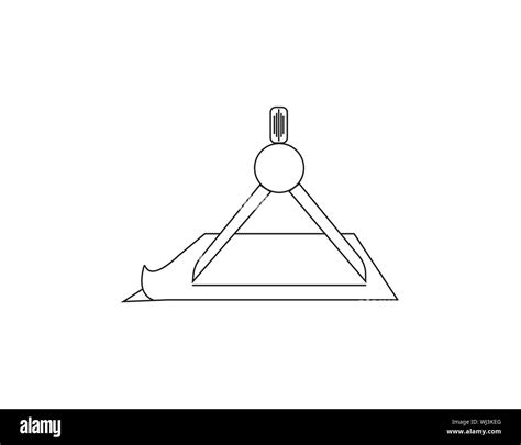 Blueprint With Compass Vector Image Stock Vector Image And Art Alamy