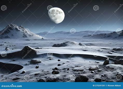 Surface of the Planet in the Space Stock Illustration - Illustration of moon, planet: 275241261