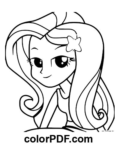 Fluttershy Equestria Ragazze Disegni Da Colorare E Libri In Pdf