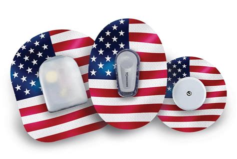 American Flag Patch For Freestyle Libre Dexcom G6 Omnipod