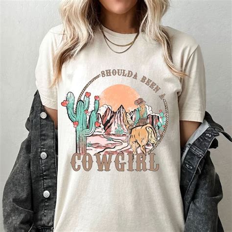 Cowgirl T Shirt Etsy