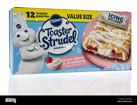 Winneconne Wi 2 April 2022 A Package Of Pillsburry Toaster Strudel Pastries Cream Cheese And