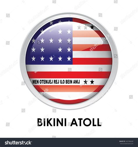 Round Flag Bikini Atoll Stock Illustration Shutterstock