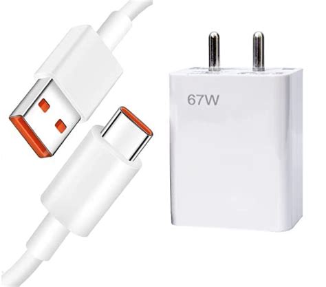 Rdg 67w Turbo Super Charger Adapter And Type C Cable Compatible With Mi Redmi Note 12 Pro Max