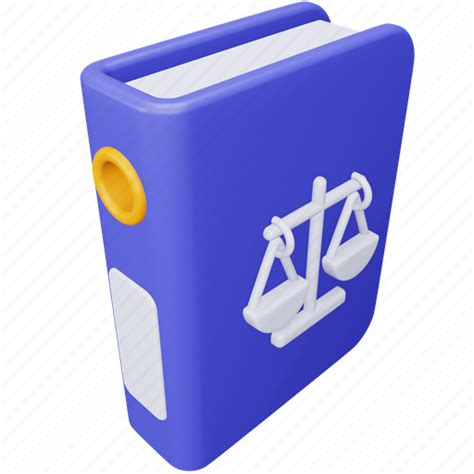 File Binder Law Justice Records Archive Court 3d Illustration