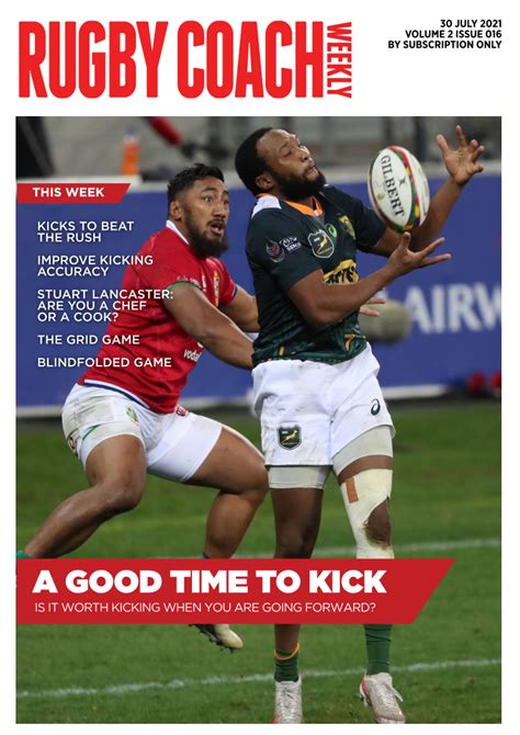 Rugby Coach Weekly Issue Library Rugby Coach Weekly Issue 16