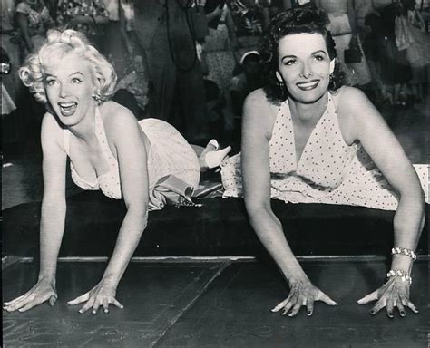 Classic Hollywood 119 Marilyn Monroe And Jane Russell At Graumans