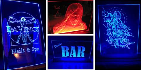 Edge Lit Acrylic Signs Laser Engraving Laser Cutting Adelaide South