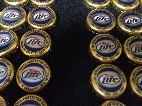 Lot of 117 Miller Lite Bottle Caps Washed & Ready to Use