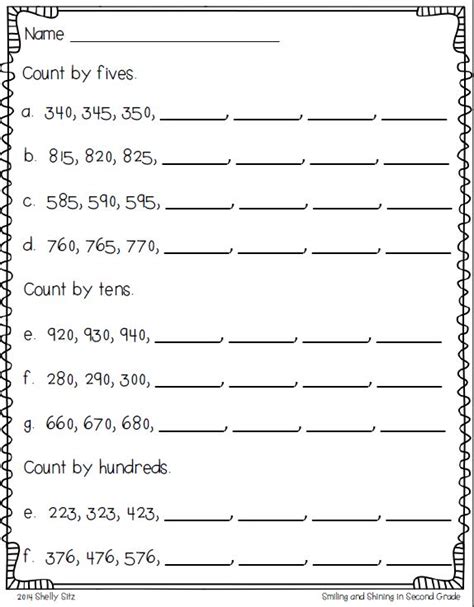 Skip Counting By Worksheets