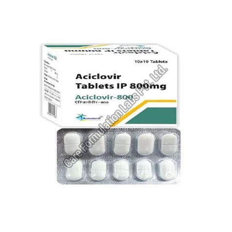 Aciclovir 800mg Tablets Packaging Type Blister Packaging Size