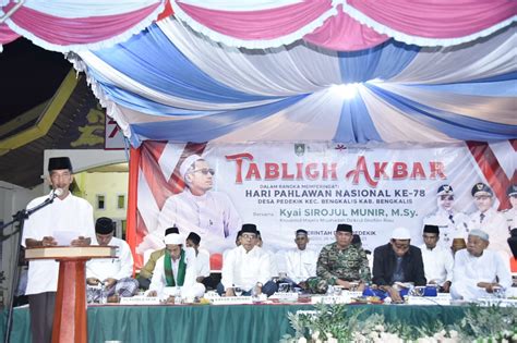 Bupati Kasmarni Sambut Baik Dan Apresiasi Tabligh Akbar Dan Donasi