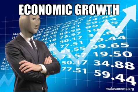 Economic Growth Stonks Only Go Up Meme Generator