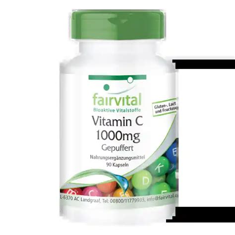 Vitamina C 1000mg Tamponada Fairvital Shop