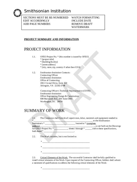 How To Enter Project Ination Into Microsoft Project Doc Template