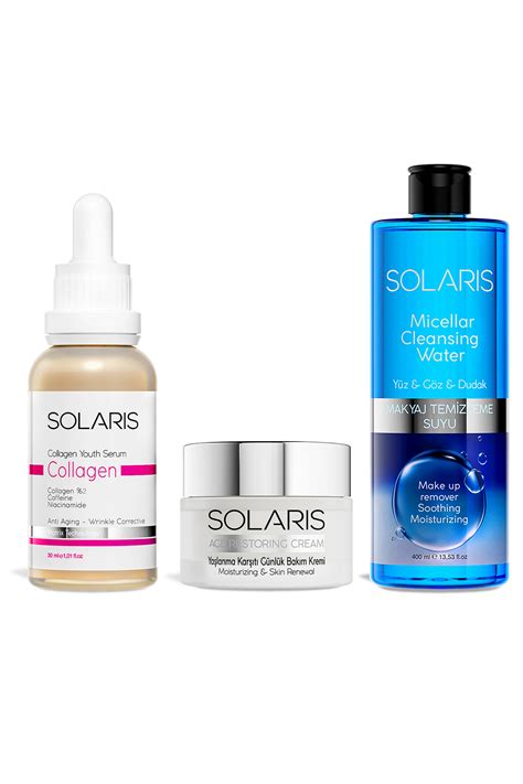 Solaris Collagen Serum Ml Ve Ya Lanma Kar T Bak M Kremi Ml Ve