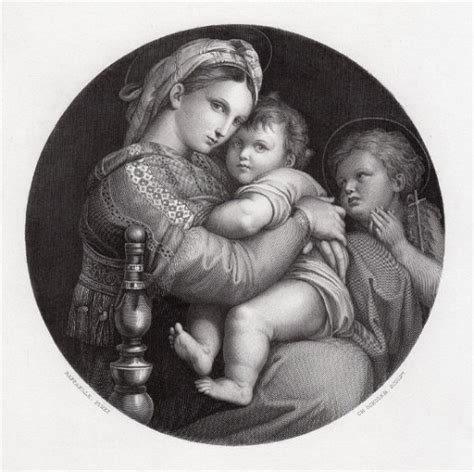 Raphael Madonna Della Sedia 1875 Engraving Mar 24 2019 Kcm